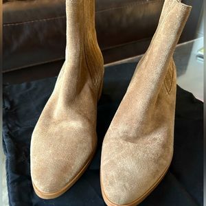 Rag & Bone suede nude booties size 39